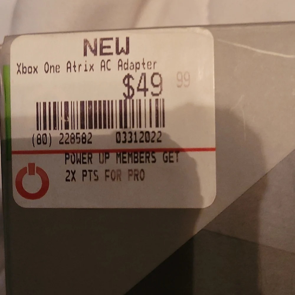 XBOX ONE ATRIX AC ADAPTER..NIB